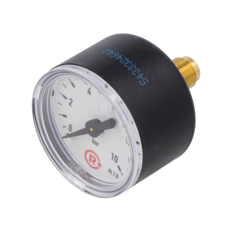 Manometru 0-10 Bar 40mm pentru Lichide și Gaze Inerte | Electronic-mag.ro | Componente Electronice