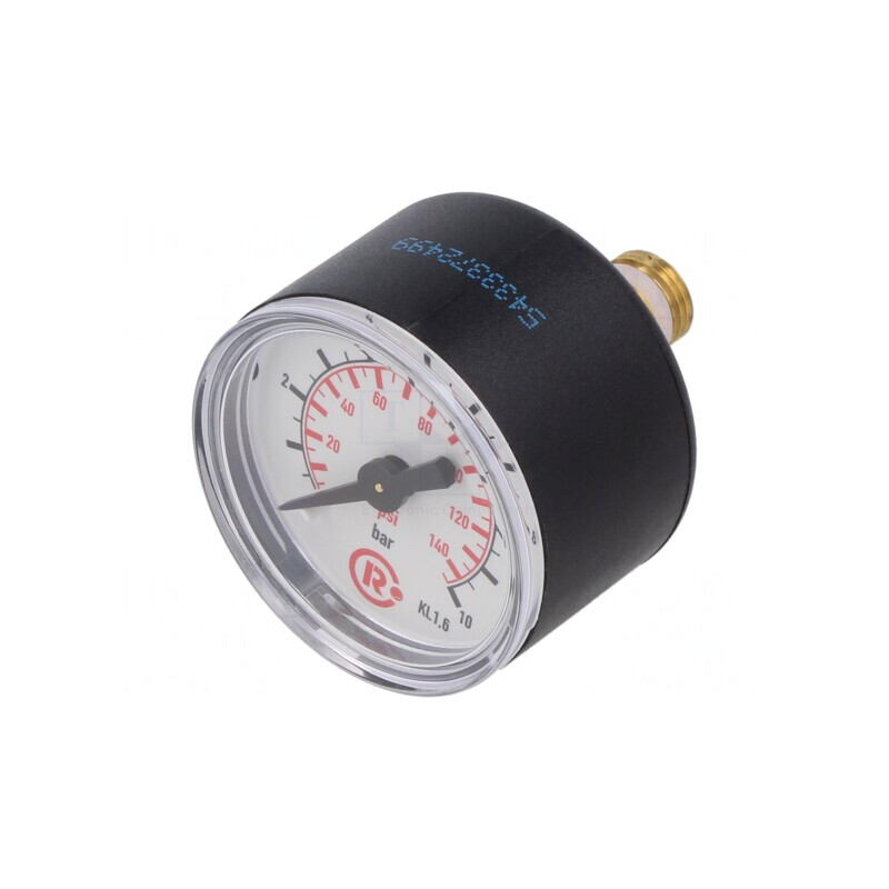 Manometru 0-10 bar 40 mm pentru lichide și gaze inerte | Electronic-mag.ro | Componente Electronice