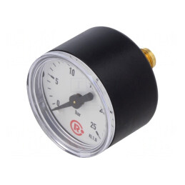 Manometru 0-25 Bar 40mm Lichide și Gaze Inerte | Electronic-mag.ro | Componente Electronice
