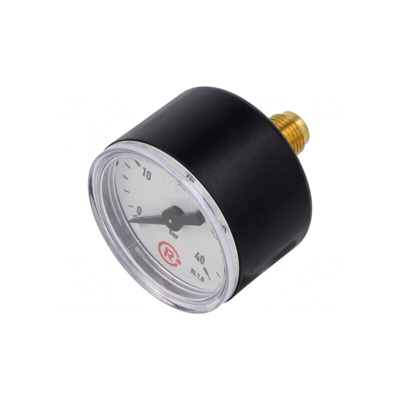 Manometru 0-40 Bar 40mm pentru Lichide și Gaze Inerte | Electronic-mag.ro | Componente Electronice