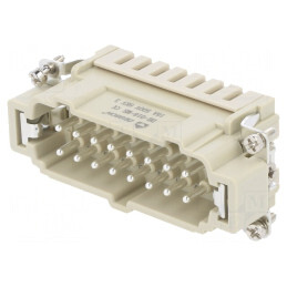 Conector HDC Inserturi Contact Tată 16A 16 Pin | Electronic-mag.ro | Componente Electronice