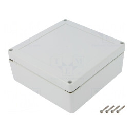 Carcasă Universală 150x150x60mm cu Bucșă din Alamă | Electronic-mag.ro | Componente Electronice