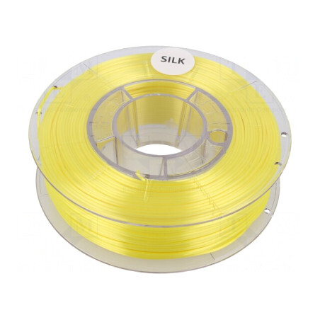Filament SILK 1.75mm Galben Deschis 330g | Electronic-mag.ro | Componente Electronice