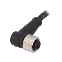Mufă M12 4 PIN mamă 2m IP67 250V | Electronic-mag.ro | Componente Electronice