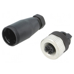 Mufă M12 PIN 5 Mamă A-DeviceNet CANopen Cablu Drept | Electronic-mag.ro | Componente Electronice