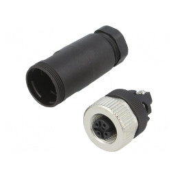 Mufă M12 5PIN Mamă Cablu Drept DeviceNet/CANopen | Electronic-mag.ro | Componente Electronice