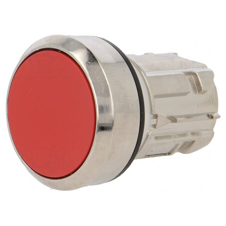 Comutator 22mm Roșu cu Acționare prin Apăsare | Electronic-mag.ro | Componente Electronice