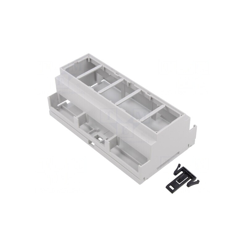 Carcasă pentru şină DIN 90x160x58mm PPO | Electronic-mag.ro | Componente Electronice