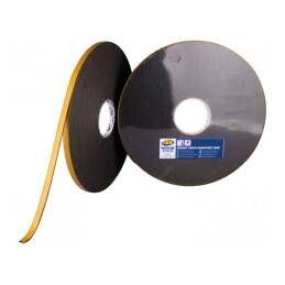 Bandă dublă adezivă antracit 12mm x 25m | Electronic-mag.ro | Componente Electronice