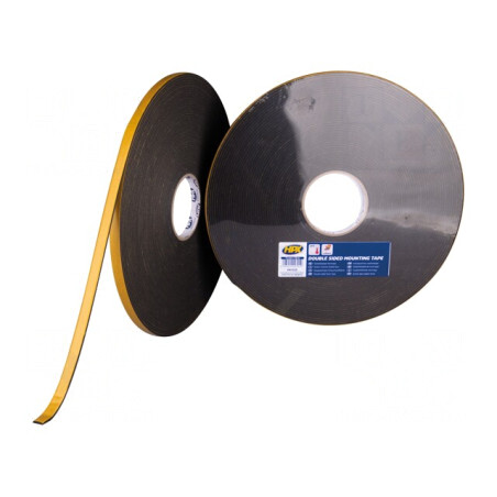 Bandă dublă adezivă antracit 12mm x 25m | Electronic-mag.ro | Componente Electronice