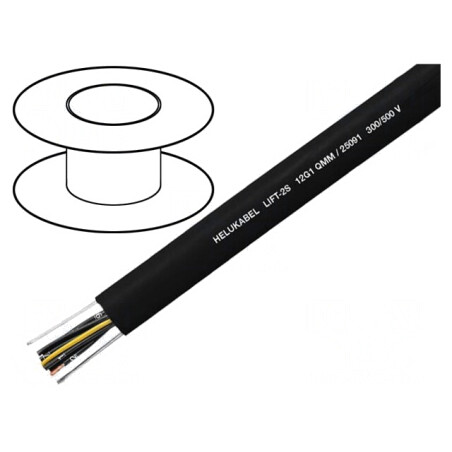 Cablu Lift-2S 18x1mm2 neecranat negru | Electronic-mag.ro | Componente Electronice