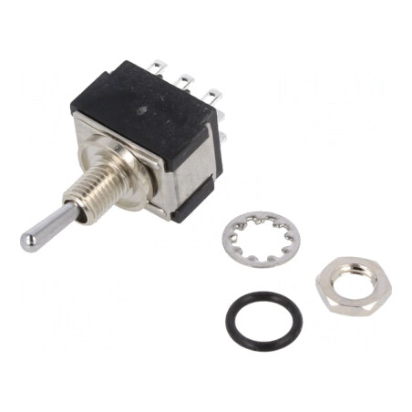 Comutator basculant 3PDT ON-ON 6A | Electronic-mag.ro | Componente Electronice