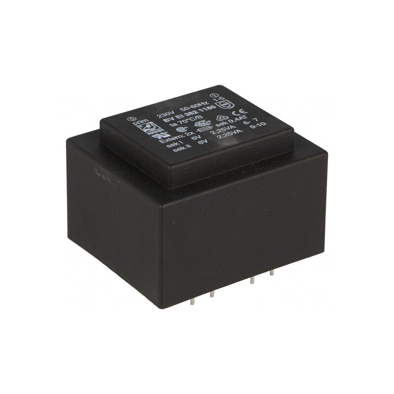 Transformator încapsulat 4,5VA 230V 6V 375mA PCB | Electronic-mag.ro | Componente Electronice Transformator încapsulat 4,5VA 230V 6V 375mA PCB | Electronic-mag.ro | Componente Electronice