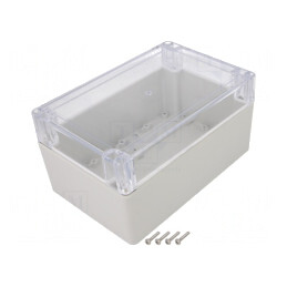 Carcasă Universală 120x180x90 mm cu Bucșă din Alamă ABS-PC | Electronic-mag.ro | Componente Electronice