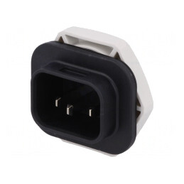 Conector: alimentare AC | conectori, 6,3x0,8mm | tată | 4761 | 10A | 4312.0001