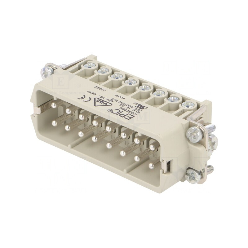 Conector HDC Tată EPIC H-A 16 PIN 16 PE | Electronic-mag.ro | Componente Electronice
