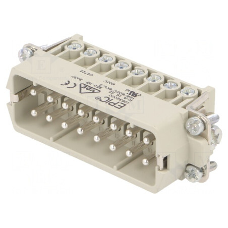 Conector HDC Tată EPIC H-A 16 PIN 16 PE | Electronic-mag.ro | Componente Electronice
