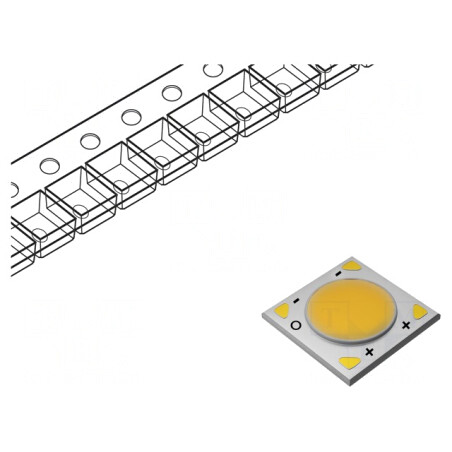 LED COB 46,8W 8044lm 120° 28x28mm | Electronic-mag.ro | Componente Electronice