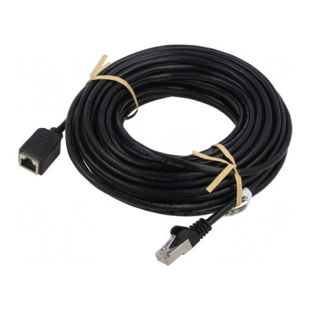 Prelungitor RJ45 F/UTP 10m Negru | Electronic-mag.ro | Componente Electronice