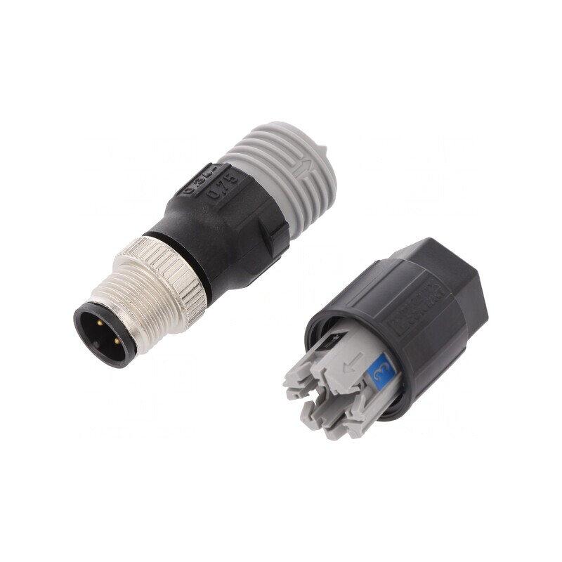 Mufă M12 4 PIN tată pe cablu IDC DeviceNet/CANopen | Electronic-mag.ro | Componente Electronice