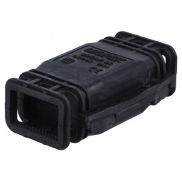Mufă cu gel neagră IP68 70mm PP | Electronic-mag.ro | Componente Electronice