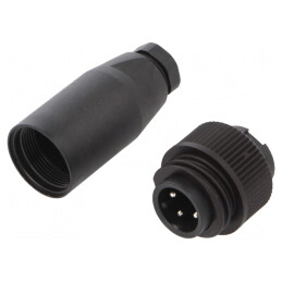 Conector Circular Mufă Tată 4 PIN Neecranat RD24 | Electronic-mag.ro | Componente Electronice