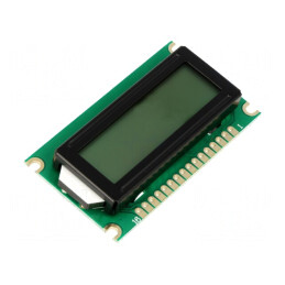 Afișaj LCD alfanumeric 8x1 cu LED 60x33x12mm | Electronic-mag.ro | Componente Electronice