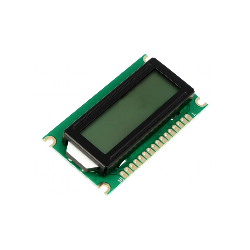 Afișaj LCD alfanumeric 8x1 cu LED 60x33x12mm | Electronic-mag.ro | Componente Electronice