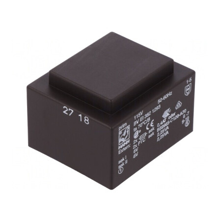 Transformator Încapsulat 4.5VA 115VAC 6V 375mA PCB | Electronic-mag.ro | Componente Electronice
