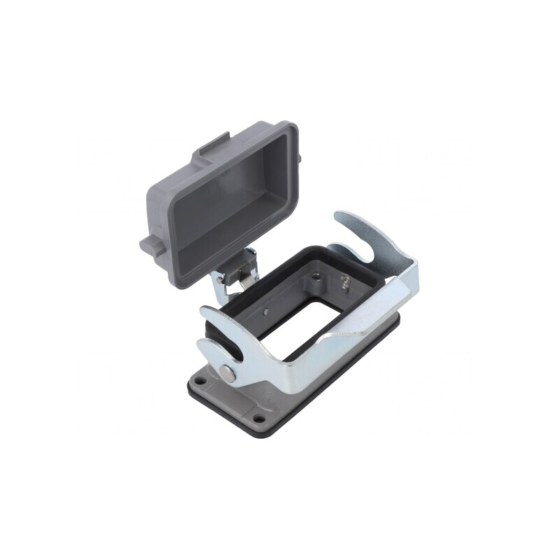 Carcasă pentru conectori HDC IP65 D10B cu clichet | Electronic-mag.ro | Componente Electronice