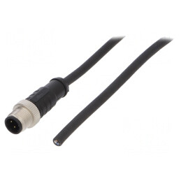 Mufă M12 4 PIN tată D-Ethernet IP65/IP67 250V 4A drept | Electronic-mag.ro | Componente Electronice