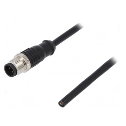 Mufă M12 4 Pin Tată Drept Ethernet IP65/IP67 30V 4A | Electronic-mag.ro | Componente Electronice