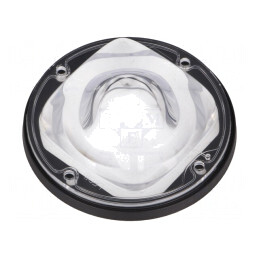 Lentilă LED Rotundă din Silicon Transparent Negru