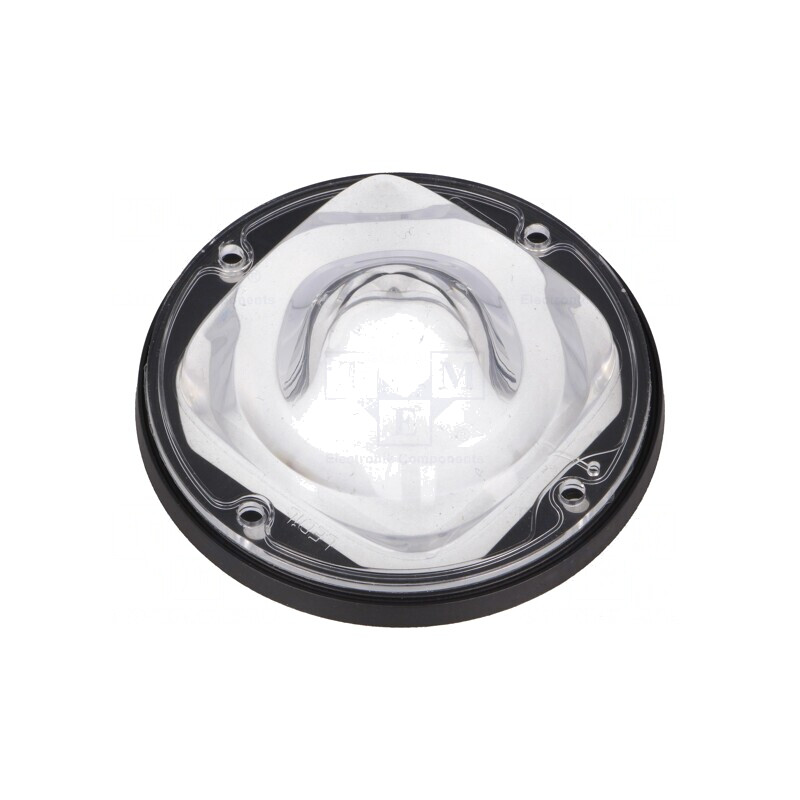 Lentilă LED Rotundă din Silicon Transparent Negru | Electronic-mag.ro | Componente Electronice