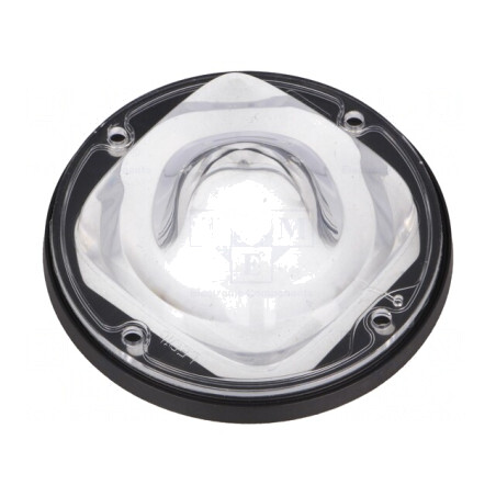 Lentilă LED Rotundă din Silicon Transparent Negru | Electronic-mag.ro | Componente Electronice