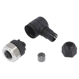 Mufă M12 PIN 4 mamă pe cablu IP67 | Electronic-mag.ro | Componente Electronice