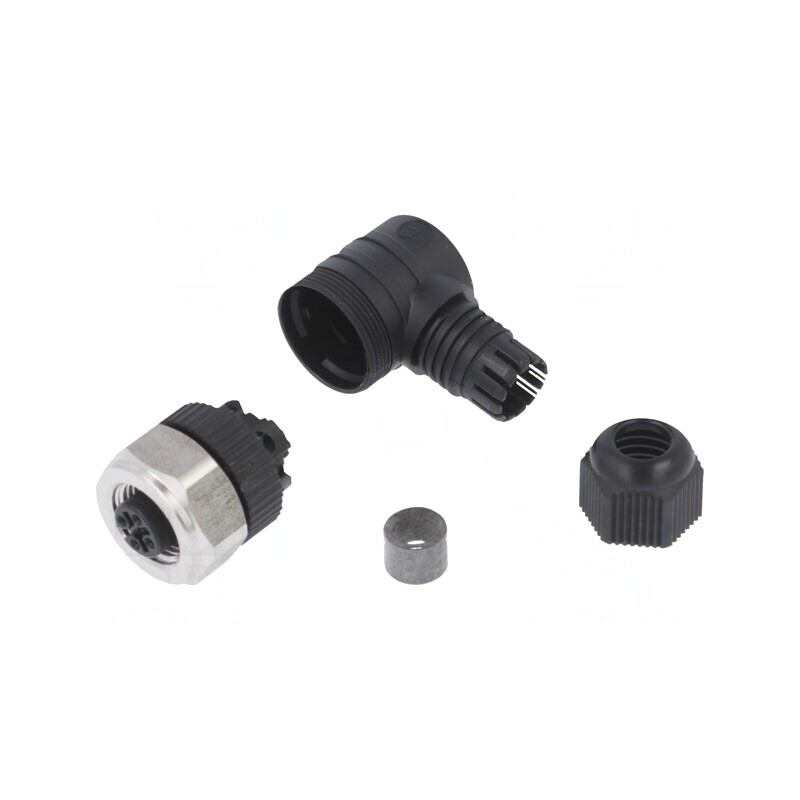 Mufă M12 PIN 4 mamă pe cablu IP67 | Electronic-mag.ro | Componente Electronice