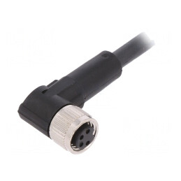 Cablu Conectare M8 4 PIN 2m Unghi PUR | Electronic-mag.ro | Componente Electronice