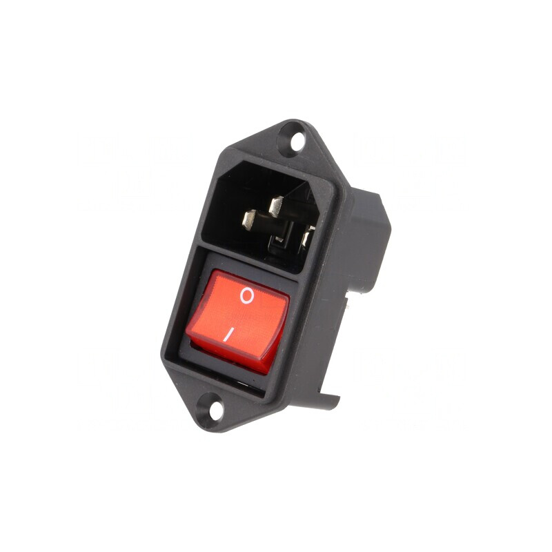 Conector Alimentare AC Soclu Tată 10A 250V IEC 60320 KEB2 | Electronic-mag.ro | Componente Electronice Conector Alimentare AC Soclu Tată 10A 250V IEC 60320 KEB2 | Electronic-mag.ro | Componente Electronice