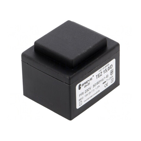 Transformator încapsulat 15VA 230VAC 15V 1A PCB | Electronic-mag.ro | Componente Electronice