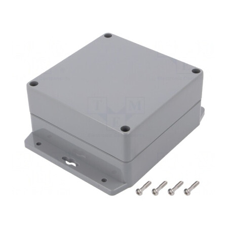 Carcasă Universală 120x120x60mm cu Lame de Fixare IP67 | Electronic-mag.ro | Componente Electronice