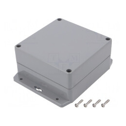 Carcasă Universală 120x120x60mm cu Lame de Fixare IP67 | Electronic-mag.ro | Componente Electronice