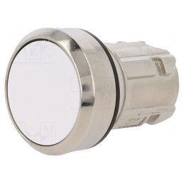 Comutator apăsare 22mm albă | Electronic-mag.ro | Componente Electronice
