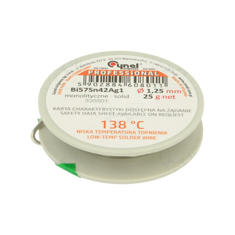 Sârmă de lipit fără plumb 1,25mm 25g | Electronic-mag.ro | Componente Electronice Sârmă de lipit fără plumb 1,25mm 25g | Electronic-mag.ro | Componente Electronice