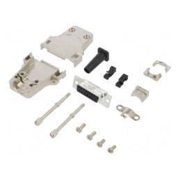 Conector D-Sub 15-Pin Mamă Lipire pe Cablu Gold Flash | Electronic-mag.ro | Componente Electronice