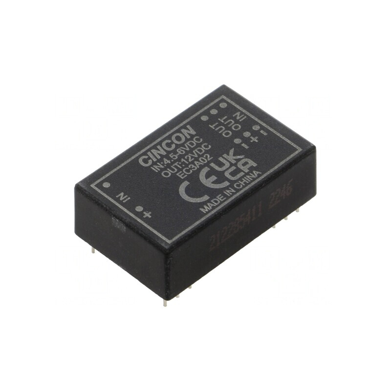 Convertor DC/DC 3W 4.5-6V la 12V 250mA DIP24 | Electronic-mag.ro | Componente Electronice Convertor DC/DC 3W 4.5-6V la 12V 250mA DIP24 | Electronic-mag.ro | Componente Electronice