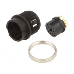 Conector circular 32V 16 pini soclu mamă lipire 3A IP40 | Electronic-mag.ro | Componente Electronice