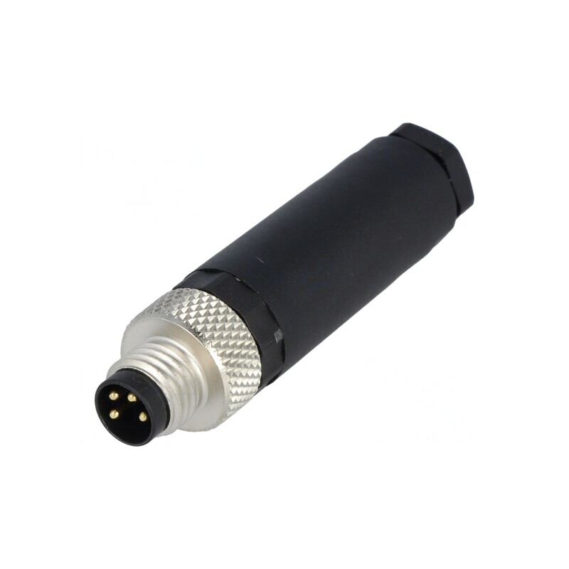 Conector M8 4-PIN Drept pe Cablu | Electronic-mag.ro | Componente Electronice