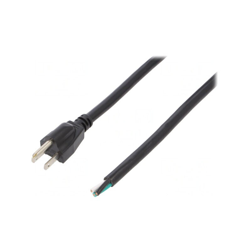 Cablu Alimentare NEMA 5-15 5m Negru 15A | Electronic-mag.ro | Componente Electronice