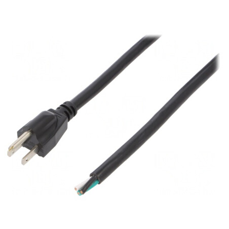 Cablu Alimentare NEMA 5-15 5m Negru 15A | Electronic-mag.ro | Componente Electronice